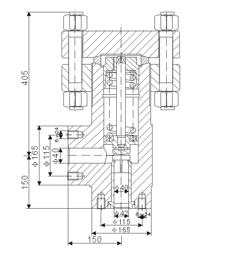 Structure of Full Open Super High Pressure Safety Valve